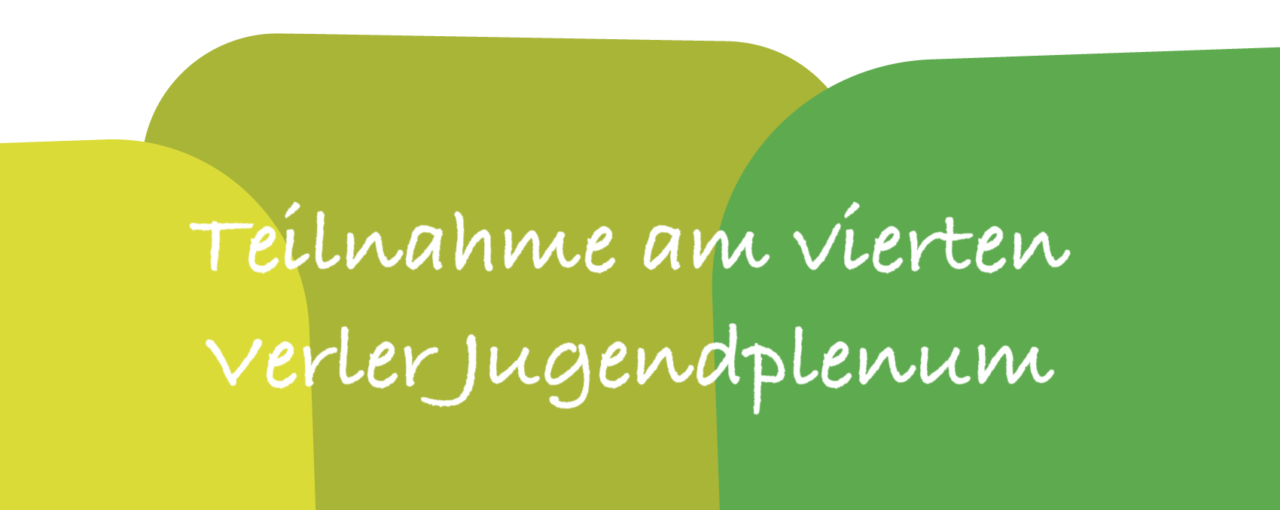 Teilnahme am vierten Verler Jugendplenum